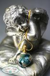 Reflections™ Pendant Handmade Memorial Glass Lampwork. Cremation, Hair, Urn, Mori, Reliquary 3 small