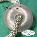 Lampwork Pet Memory Bead.  Add Ashes Or Hair To Your Big Hole Bracelet Glass Bead. 2 small