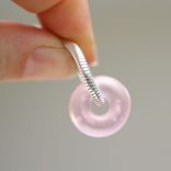 Lampwork Pet Memory Bead.  Add Ashes Or Hair To Your Big Hole Bracelet Glass Bead. 3 small