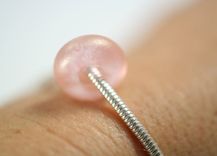 Lampwork Pet Memory Bead.  Add Ashes Or Hair To Your Big Hole Bracelet Glass Bead. 4 small