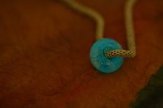 Firefly Glow In The Dark Lampwork Memory Bead For Bracelet.  Add Ashes Or Hair. 5 small
