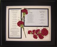 Memorial Pressed Flower Art (Flowers Gathered From A Funeral) 2 small