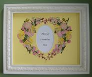 Memorial Pressed Flower Art (Flowers Gathered From A Funeral) 2 small
