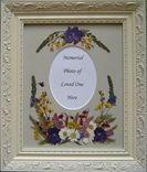 Memorial Pressed Flower Art (Flowers Gathered From A Funeral) 2 small