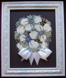 Pressed Flower Art ~ Bridal Bouquet ~ Flowers Only ~ 2 small