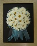 Pressed Flower Art - Bridal Bouquet ~ Flowers Only 3 small