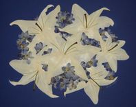 Pressed Flower Art - Bridal Bouquet ~ Flowers Only 1 small