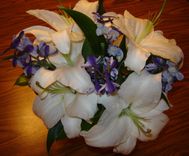 Pressed Flower Art - Bridal Bouquet ~ Flowers Only 2 small