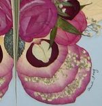 Memorial Pressed Flower Art (Flowers Gathered From A Funeral) 5 small