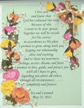 Bridal Flowers With Wedding Vows 1 small