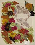Pressed Flower Art ~ Bridal Bouquet With Invitation 1 small