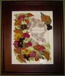 Pressed Flower Art ~ Bridal Bouquet With Invitation 3 small