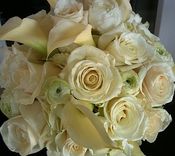 Bridal Bouquet Preservation - White And Silver Bridal Flowers ~* 3 small