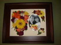 Floral Preservation - Bridal Bouquet With Wedding Photograph! 2 small