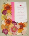 Floral Preservation ~ Bridal Bouquet With Wedding Invitation! 1 small