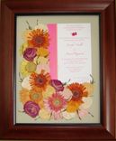 Floral Preservation ~ Bridal Bouquet With Wedding Invitation! 3 small