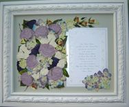 Floral Preservation ~ Bridal Flowers With Wedding Invitation 3 small