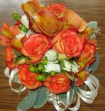 Floral Preservation ~ Bridal Flowers With Wedding Photograph! 2 small