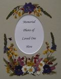 Memorial Pressed Flower Art (Flowers Gathered From A Funeral) 1 small