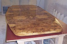Olive Ash Burl Conference Table 2 small