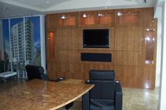 Conference Room Cherry Wall Unit 2 small