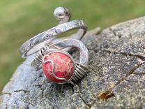 Sterling Silver Swirl Bangle 2 small