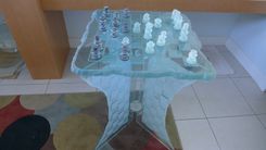 Glass Chess Set And Chess Table 4 small