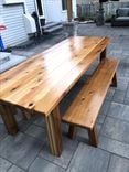 Cedar Table And Benches 1 small