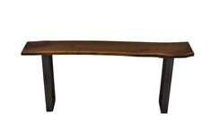Live Edge Console Table, Walnut Entryway Table, With Metal Legs, Hallway Table, Foyer Table 1 small