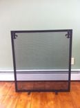 Custom Sized Fireplace Screen, Arched, Simple, Plain 2 small