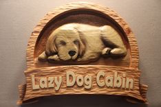 Custom Carved Dog Signs, Dog Furniture, Dog Memorials, Pet Signs, Cat Signs By Lazy River Studio 1 small