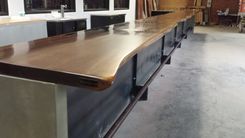 Commercial Live Edge Bar Tops Walnut Cherry Maple Oak Slabs 1 small