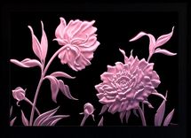 Illuminated Carved / Etched Glass - Wall Unit 2 small