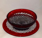 Blown Glass Reticello Bowl 4 small