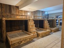 Rustic Barnwood Twin Over Queen Beds 4 small