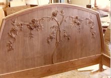 Art Nouveau Mahogany Bed 1 small
