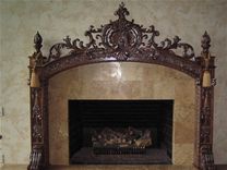 Carved Fireplace Mantel 1 small