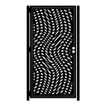 Artistic Metal Gate - Decorative Steel - Steel Panel Art - Unique Gate - Metal Art - Wave 1 small