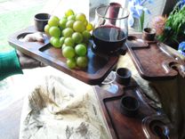 Appetizer/Wine Serving Trays 5 small