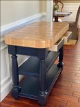 Kitchen Island With 4" Thick Butcher Block Top 1 small