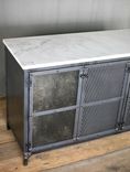 Industrial Vanity Base, Vintage Vanity, Marble Vanity, Rustic Vanity, Modern Industrial Credenza 4 small