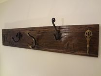 Hand Carved Hat Rack 3 small
