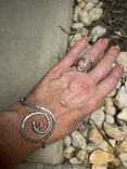Sterling Silver Swirl Bangle 6 small