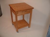 Prairie Schooner Butcher Block Rolling Kitchen Island 1 small