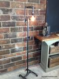 Industrial Style Floor Lamp - Bare Edison Bulb 1 small