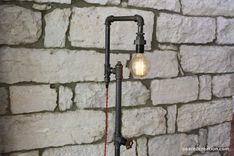 Industrial Style Floor Lamp - Bare Edison Bulb 3 small