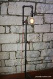 Industrial Style Floor Lamp - Bare Edison Bulb 4 small