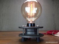 Minimalist Table Lamp - Bare Edison Bulb 4 small
