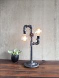 Industrial Edison Bulb Light - Iron Pipe Table Lamp 4 small