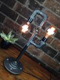 Industrial Edison Bulb Light - Iron Pipe Table Lamp 3 small